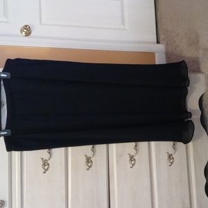 Long black skirt with sheer too and built in slip